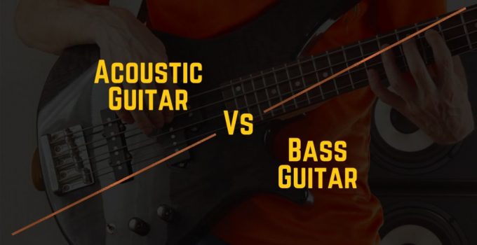 acoustic vs bass guitar